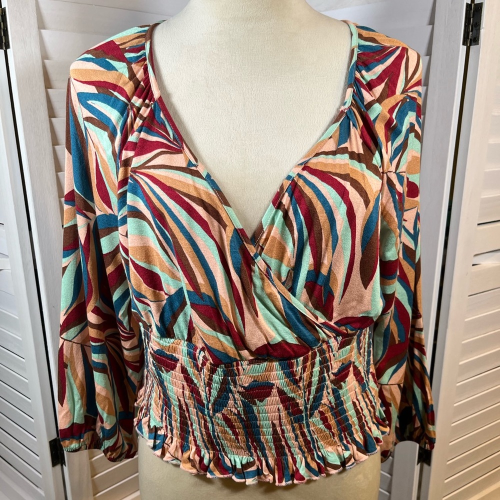 NEW LANE BRYANT CROP BLOUSE